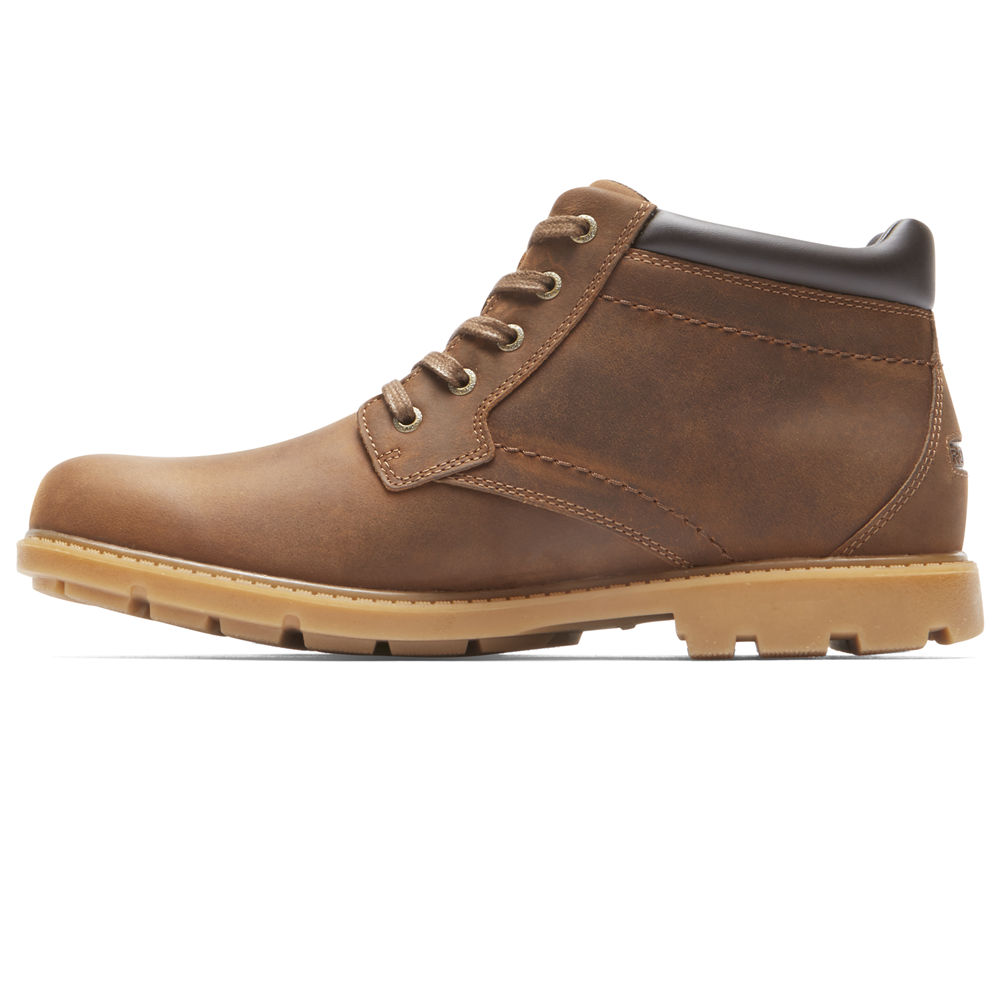 Botas Rockport Hombre Mexico - Rugged Bucks Waterproof Marrom - XGZUM5724